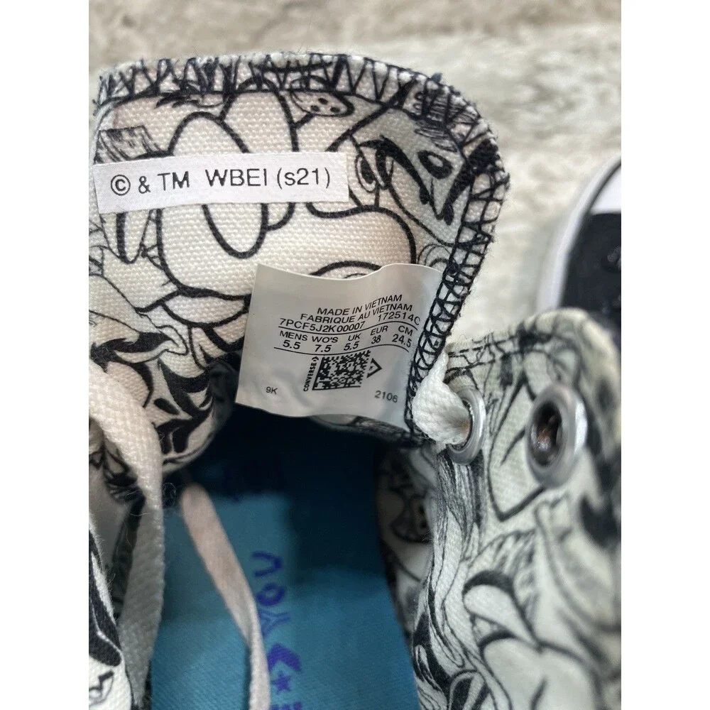 Converse By You Chuck Taylor All Star Space Jam Bugs & Lola Bunny Size 7 172514C